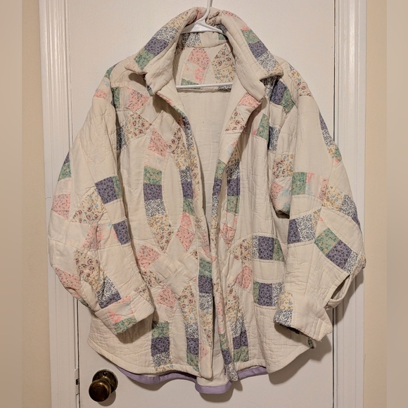 Patchwork Quilted Jacket - Multicolor - Picture 1 of 7